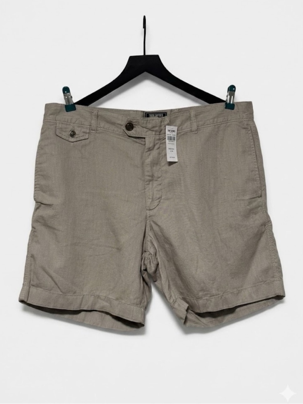 NWT Todd Snyder "Hudson" Manor Gray Linen Blend Shorts - Size 36